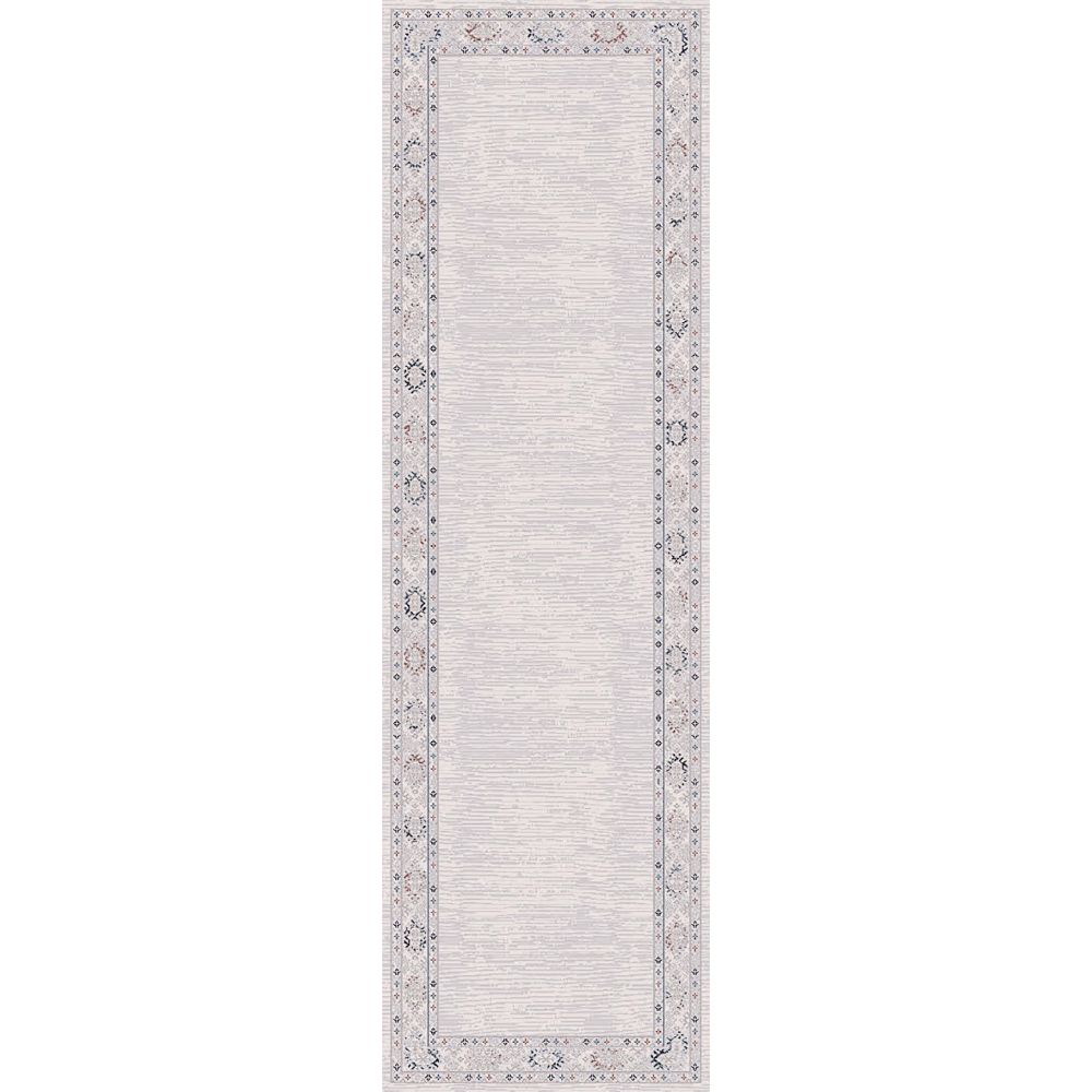 Dynamic Rugs 5222-109 Carson 2.3 Ft. X 7.7 Ft. Finished Runner Rug in Ivory/Grey 